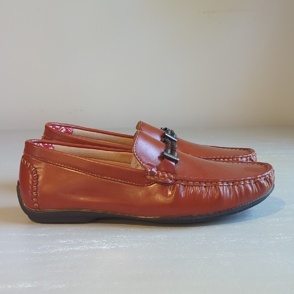 Stacy Adams Men's Percy Tan Leather Loafers size 12 - Picture 3 of 9